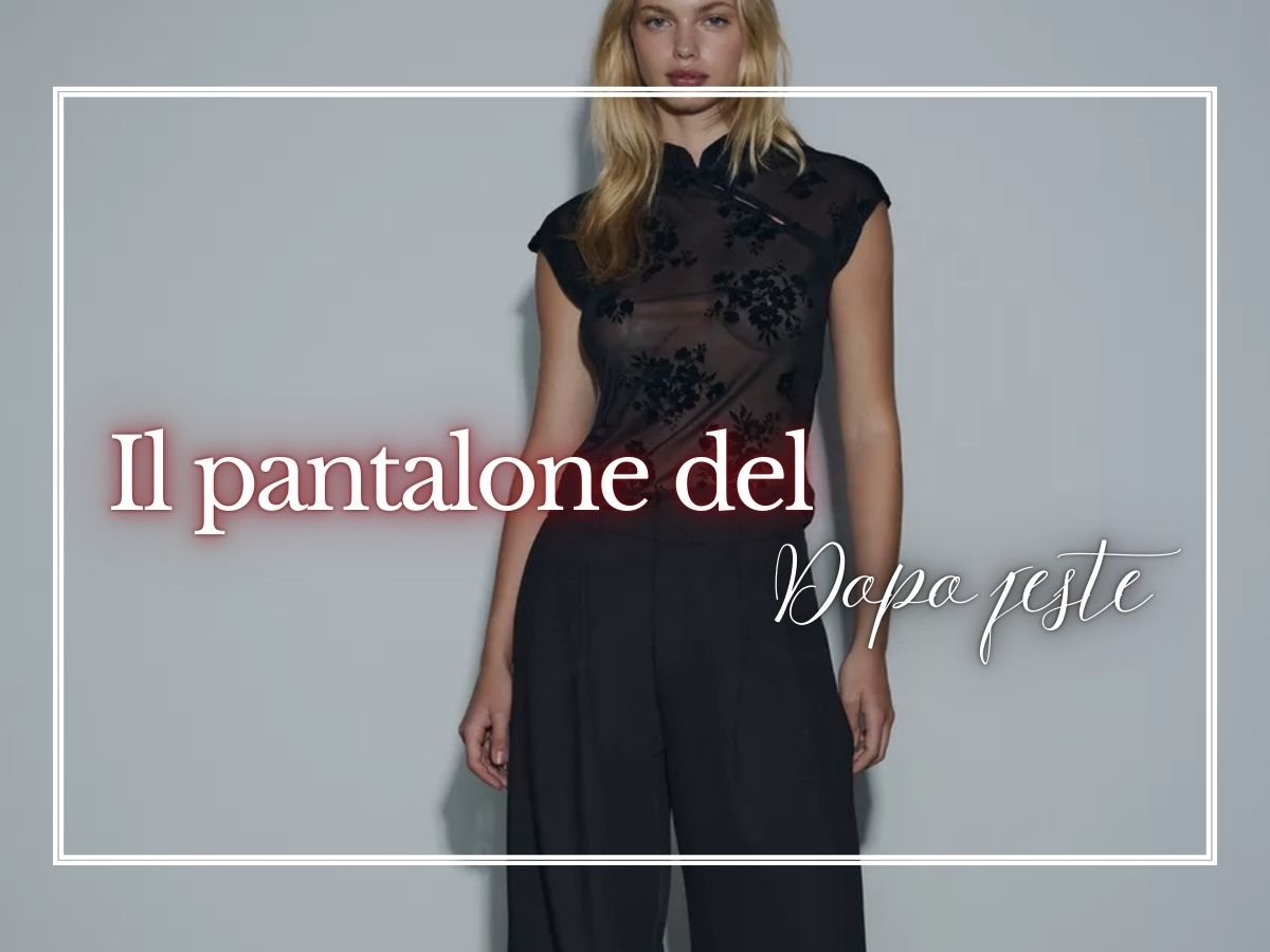 Il pantalone che nasconde la pancia delle feste lo trovi da Stradivarius e costa appena 29 euro