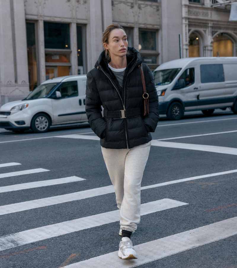 anorak zara imbottito termico nero