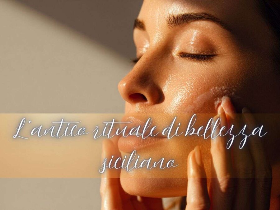 donna deterge il suo viso