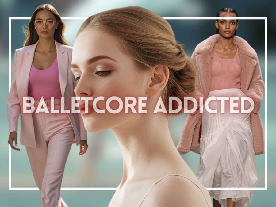 esempi di stile balletcore indossati da modelle