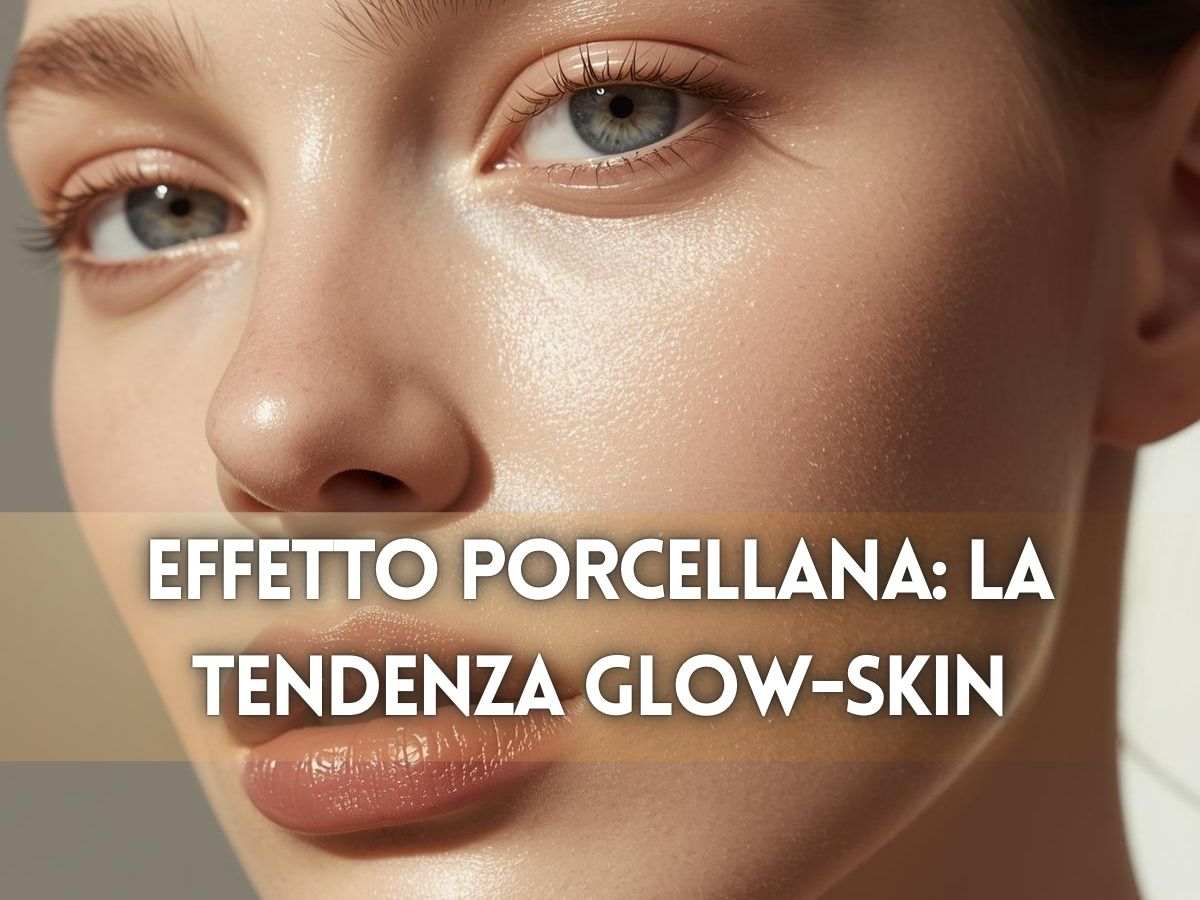 donna con pelle lucida e morbida