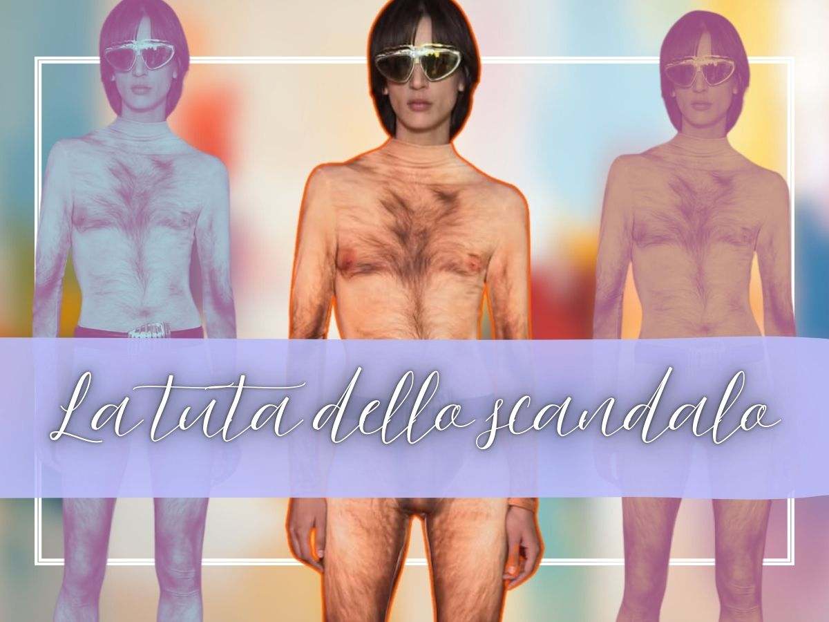 La tuta con il p*ne e i peli in bella vista ha scandalizzato tutte le passerelle di moda possibili