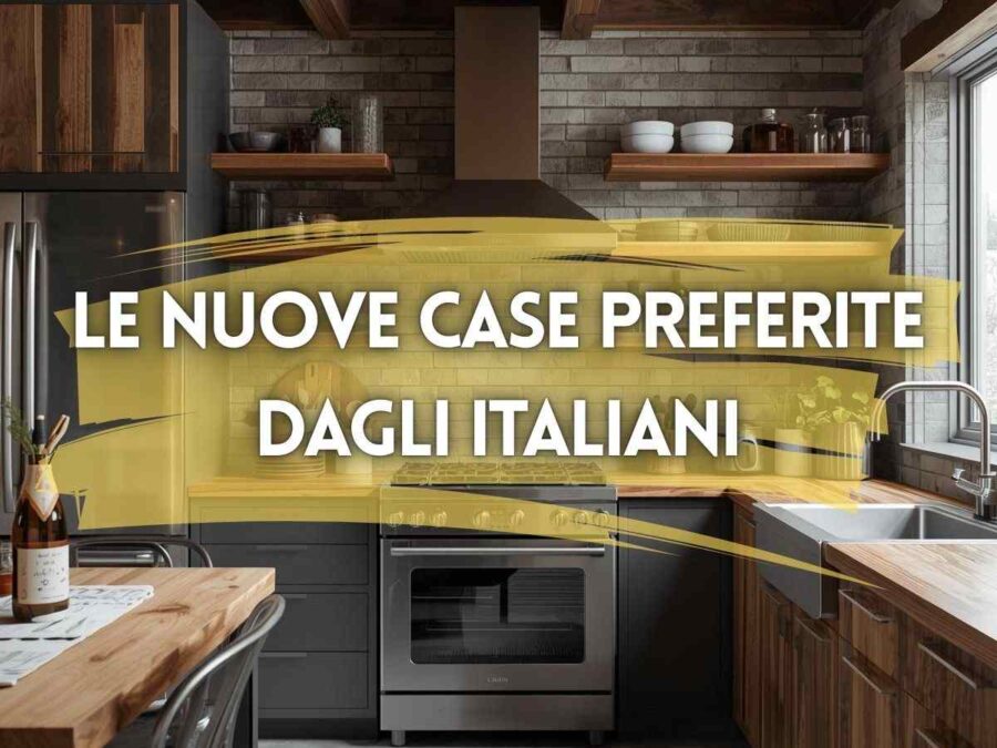 una cucina in legno e acciaio