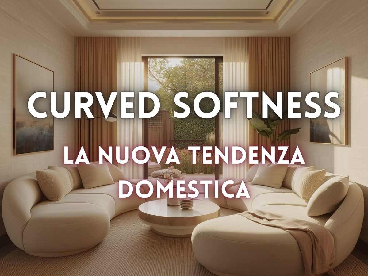 un salotto con linee morbide