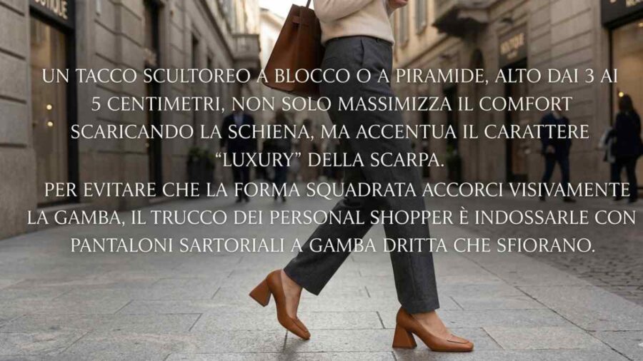 Piede largo e dolente? Le scarpe a punta quadrata che non stringono e sembrano di lusso