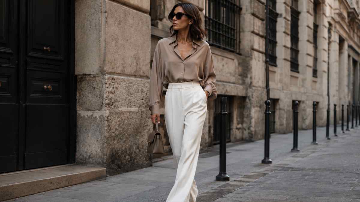 Il pantalone bianco non è un capo difficile