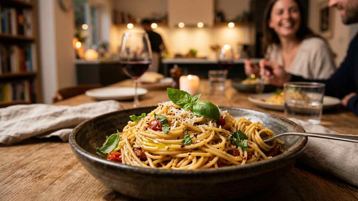 La tecnica di cottura e i condimenti ideali per consumare la pasta a cena senza appesantirsi