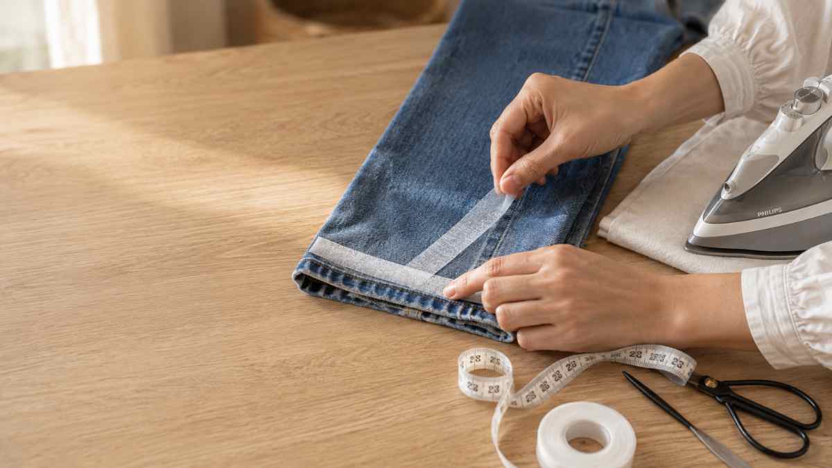 Troppo lunghi? Come fare l'orlo ai jeans in casa senza nemmeno usare l'ago